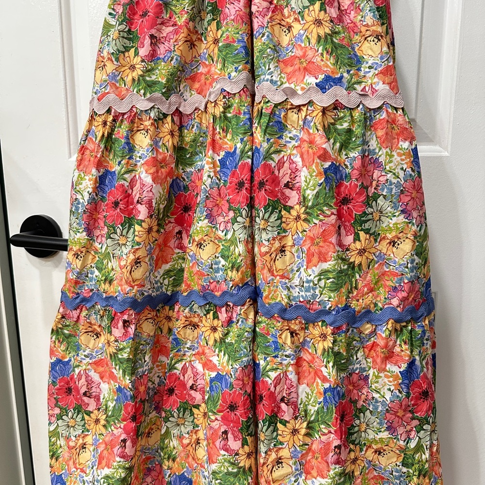 Aureum Madeleine Floral Multicolor Midi Dress - Picture 2 of 9